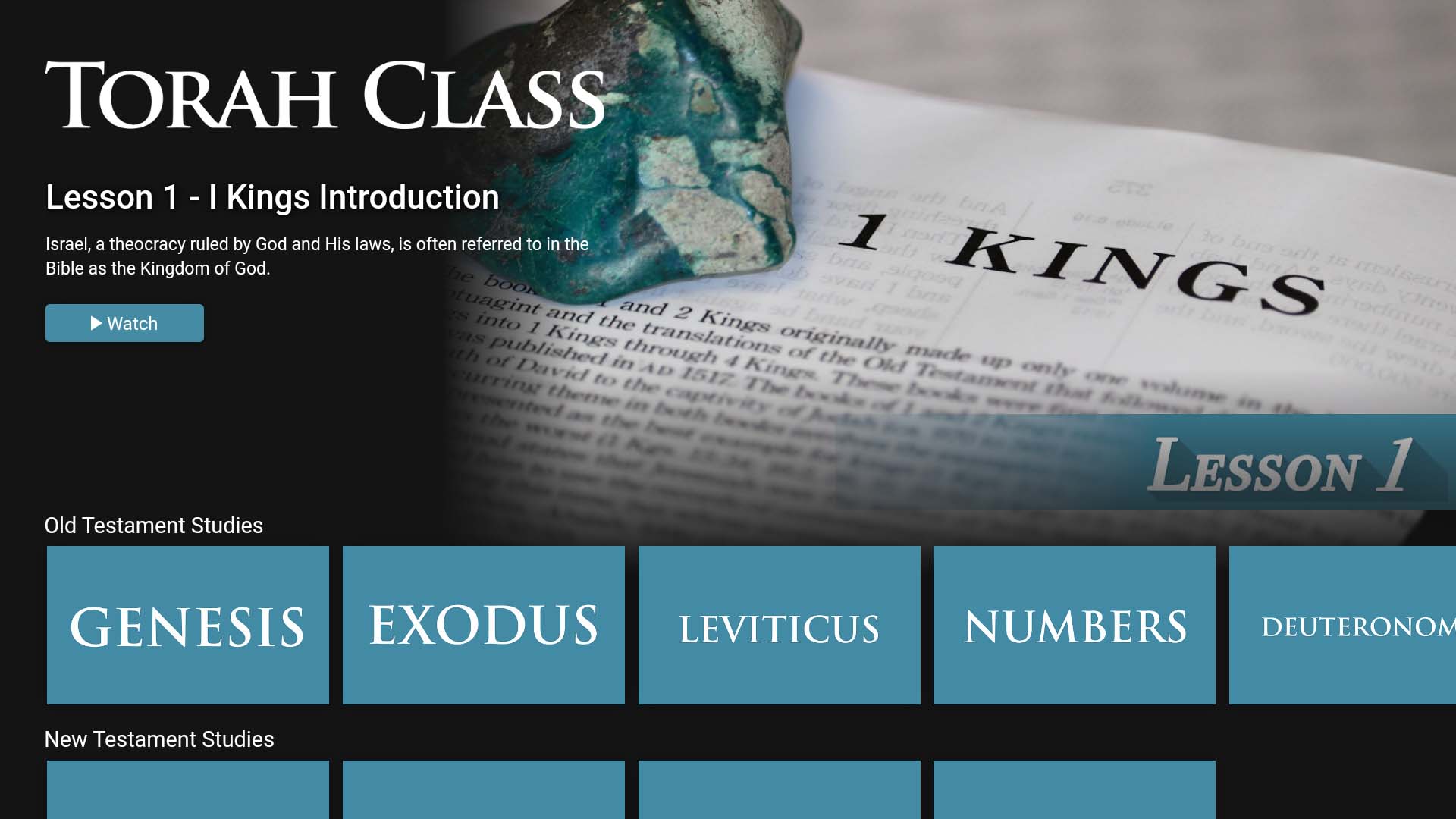 Torah Class Screenshot 001