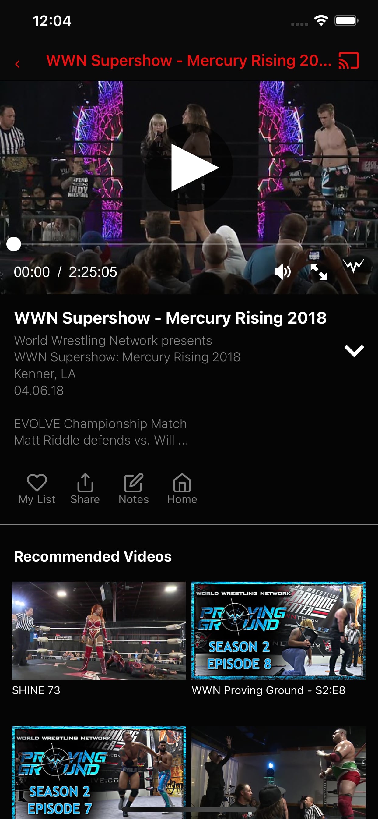 World Wrestling Network Screenshot 003