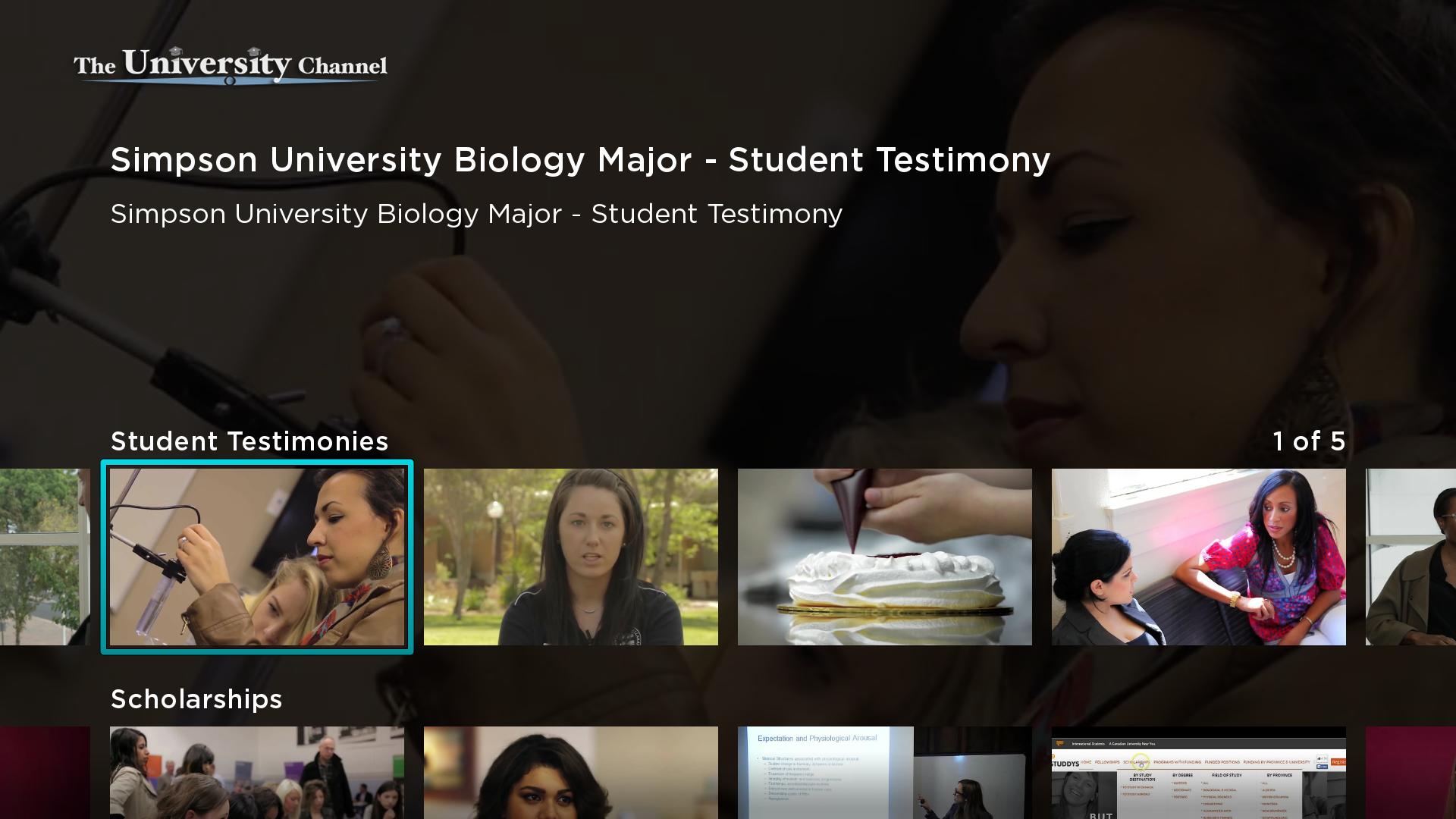 University Channel Screenshot 002